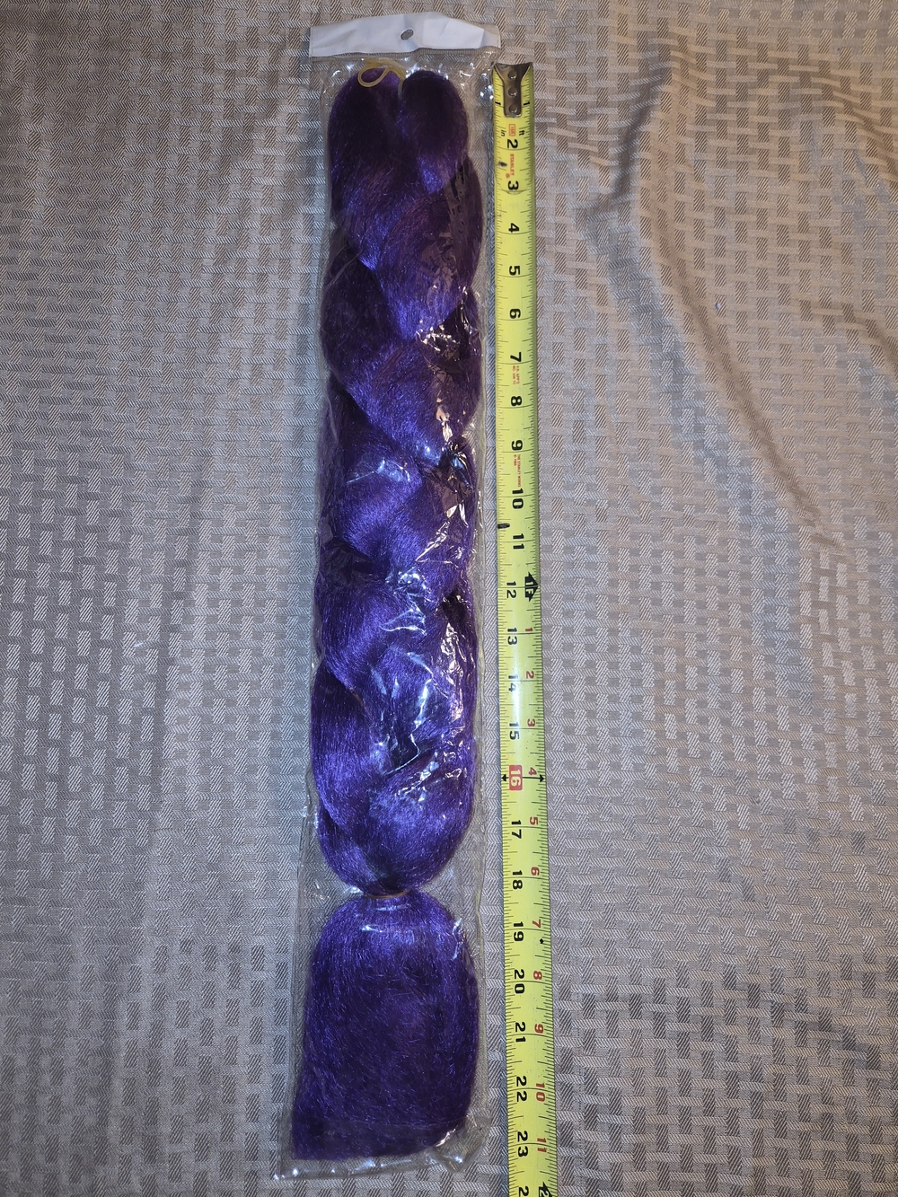 Purple jumbo braid hair extension for kids costume
